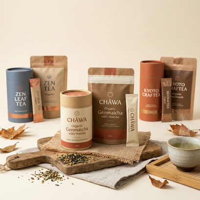Organic Genmaicha with Matcha